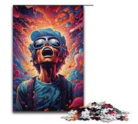 Puzzle 1000 pièces Héros ordinaires colorés et psychédéliques Puzzles en Bois Jeux éducatifs Décoration de la Maison 1000 pièces (75 x 50 cm)