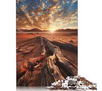 Puzzle 1000 pièces « Heure d'or dans Le désert » pour Adultes - Activités familiales - Jeux éducatifs - Difficulté et défi (38 x 26 cm)
