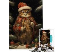 Puzzle 1000 pièces Hibou Rigolo Vintage défi à relever décoration Parfaite Jeu de réflexion pour Les 14 Ans et Plus (50x75cm)