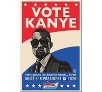 Puzzle 1000 pièces Hip Hop Rap Star Kanye West Posters Papier Jouets pour Adultes Jeu de décompression 52x38cm