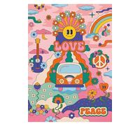 Puzzle 1000 pièces Hippie style / Cha cha Pop, dès 14 ans, Puzzle de qualité supérieure, Collection Artiste, 12001443, Nathan