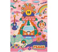 Puzzle 1000 pièces Hippie style / Cha cha Pop, dès 14 ans, Puzzle de qualité supérieure, Collection Artiste, 12001443, Nathan