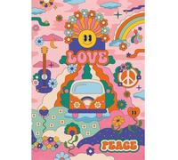 Puzzle 1000 pieces Hippie style / Cha cha Pop, des 14 ans, Puzzle de qualité supérieure, Collection Artiste, 12001443, Nathan