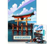 Puzzle 1000 pièces Hiroshima,Ajustement Parfait,Jeu d'adresse et de créativité,idéal pour se détendre et s'amuser,décoration de Noël (38x26cm)