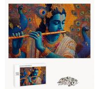 Puzzle 1000 Pièces - Homme & Religion - Puzzle en Bois Durable avec Lettres au Dos - Jeu sans Poussière avec Affiche - Modèle pour Collectionneurs et 14 Ans et Plus (75 x 50 cm) P3#4