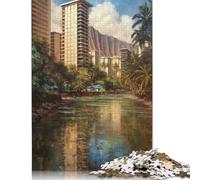 Puzzle 1000 pièces Honolulu Charm USA pour Adultes, Cadeau d'halloween, décoration d'intérieur et Cadeaux Uniques, 1000 pièces (38 x 26 cm)