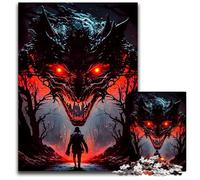 Puzzle 1000 pièces Humain et Monstre : Un Casse-tête Stimulant, Une activité familiale, Une décoration intérieure, Un Cadeau de Noël, 50x75cm