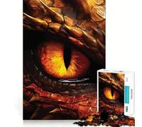 Puzzle 1000 pièces Œil de Dragon Rouge pour Adolescents stimule la mémoire, détente et créativité Idéal pour Un Anniversaire (38x26cm)