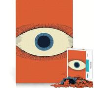 Puzzle 1000 pièces Œil Qui voit Tout Stimulation Cognitive Pièces nettes et sans bavures Jeu d'intérieur Amusant pour Les fêtes (38x26cm)