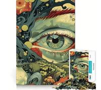 Puzzle 1000 pièces Œil surréaliste de la Nature pour Adolescents Un Puzzle Amusant et Relaxant pour développer sa mémoire et créer Une Belle Surprise 38x26cm