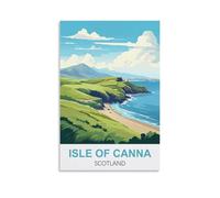 Puzzle 1000 pièces, Île de Cana, Écosse. Puzzle en Bois 1000 pièces, Jouet éducatif pour Adultes et Enfants, Jeu de détente Familial, 70 x 50 cm.