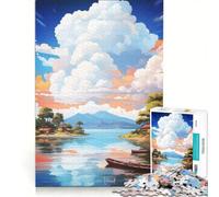 Puzzle 1000 pièces Île de Jicaro Peinture à l'huile Décoration Murale Activités Amusantes à la Maison Collection d'artistes Beaux-Arts 50x75cm