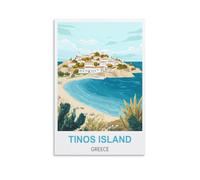 Puzzle 1000 pièces, Île de Tinos, Grèce. Puzzle de Paysage en Papier de 1000 pièces pour Adultes et Enfants, idéal comme Jouet éducatif ou Cadeau. Dimensions : 70 x 50 cm.