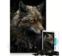 Puzzle 1000 pièces Île enchantée du Loup Jeu de réflexion Amusant Pièces précises et sans Couture Passe-Temps Fascinant pour Les Moments de détente (38x52cm)