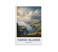 Puzzle 1000 pièces, Îles Féroé, Danemark. Puzzle 1000 pièces pour Adultes, Puzzle à Peindre, Puzzle Stimulant à réaliser soi-même, 38 x 26 cm.