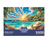 Puzzle 1000 Pièces Îles Seychelles Puzzle Un Jeu Intellectuellement Stimulant Cadeaux pour Adolescents Et Enfants 38x26cm/1000pcs