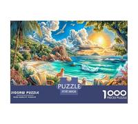 Puzzle 1000 Pièces Îles Seychelles Puzzle Un Jeu Intellectuellement Stimulant Cadeaux pour Adolescents Et Enfants 38x26cm/1000pcs