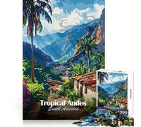 Puzzle 1000 pièces illustrant Les Andes Tropicales d'Amérique du Sud, idéal pour Adultes Exercice Intelligent, Distraction Douce, Bords précis, Cadeau de Noël (50x75cm)