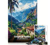 Puzzle 1000 pièces illustrant Les Andes Tropicales d'Amérique du Sud, idéal pour Adultes, Stimulant la logique, Facile à Assembler et sécurisé, (38x52cm)