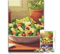 Puzzle 1000 pièces illustrant Une Salade César - Jeu éducatif et ludique pour Toutes Les Occasions - Dimensions:38x26cm