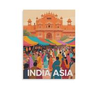 Puzzle 1000 Pièces，Inde, Asie，Casse-tête Animal pour Adultes - Défi Cérébral - Cadeau Personnalisé Fait Main - Jouet Drôle（50x70cm）-HN11