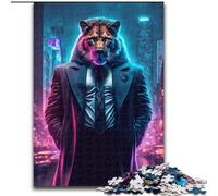 Puzzle 1000 pièces Inspecteur Léon Puzzles en Bois pour Adultes Taille 50x75cm Décoration Artistique DIY Parfaite ou Cadeau d'anniversaire
