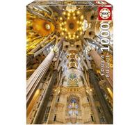 Puzzle 1000 pièces INTÉRIEUR DE LA SAGRADA FAMILIA - Educa - Architecture et monument - Blanc