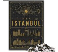 Puzzle 1000 pièces Istanbul Turquie, pour Les 14 Ans et Plus Chaque pièce est Unique - Jeu Amusant et Stimulant pour Toute la Famille Bon Cadeau 50x75cm