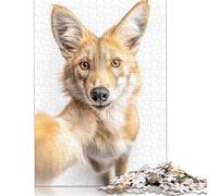 Puzzle 1000 pièces Jackal Selfie pour Adultes, Cadeau d'halloween, Puzzle pour Adultes, décoration de la Maison, Jouets, 1000 pièces (75 x 50 cm)