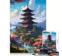 Puzzle 1000 pièces Japon à Couper Le Souffle pour Adultes,idéal pour stimuler la mémoire et favoriser Un Engagement Doux et sans Couture,Cadeau de Noël (38x52cm)
