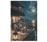 Puzzle 1000 Pièces Japon Style - Puzzles en Bois pour Adultes Et Enfants - Décoration D'Intérieur 78×53cm