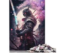 Puzzle 1000 pièces Japonais Sakura Samurai pour Adultes, Jeu éducatif, Cadeau de Noël, 1000 pièces (75 x 50 cm)
