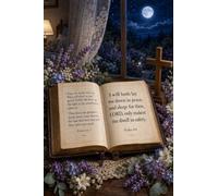 Puzzle 1000 Pieces Je me Couche en Paix Bible Nuit Fleurie Bois