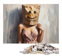 Puzzle 1000 pièces « Je ne Vais Pas Bien - Une Femme Souriante » pour Adultes et Adolescents. Jeu éducatif et Stimulant (1000 pièces, 75 x 50 cm).