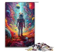 Puzzle 1000 pièces Je suis dans l'espace Puzzles en Bois Jeux éducatifs Décoration de la Maison 75x50cm