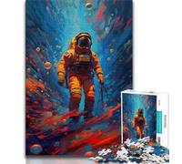 Puzzle 1000 pièces « Je suis dans l'espace » Puzzles pour Adultes 1000 pièces Difficiles avec des pièces entièrement imbriquées de Formes aléatoires (50x75cm)