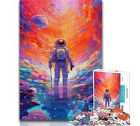Puzzle 1000 pièces « Je suis dans l'espace » Puzzles pour Adultes 1000 pièces Difficiles avec des pièces entièrement imbriquées de Formes aléatoires (50x75cm)