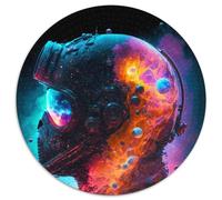 Puzzle 1000 pièces Je suis Le Cosmos Puzzle Rond 1000 pièces pour Adultes Parfait pour Les Adolescents et la décoration intérieure 67,5 x 67,5 cm