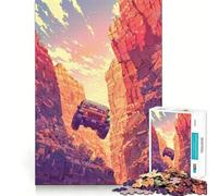 Puzzle 1000 pièces Jeep Canyon Tout-Terrain pour Adolescents, Jeu intellectuel, Joie familiale, découpe de qualité, Cadeau élégant (38x52cm)