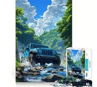 Puzzle 1000 pièces Jeep Tout-Terrain pour Adultes, défi cérébral, Jeu d'intérieur, découpe précise, œuvre d'art (50x75cm)