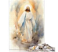 Puzzle 1000 pièces Jésus-Christ - La Résurrection Puzzles Adultes Difficulté Puzzles Éducation Jouets Jeux Famille Décoration (75x50cm)