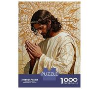 Puzzle 1000 Pièces Jesus Praying pour Adolescents - Jeu De Réflexion - Cadeaux pour Femmes - Idées Cadeaux Uniques pour Un Anniversaire Ou Noël 70x50cm/1000pcs