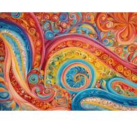 Puzzle 1000 Pièces Jeux éducatif Défi Jouets Abstrait coloré Puzzles Classiques Puzzle DIY Cadeaux de l'art de la Décoration Moderne