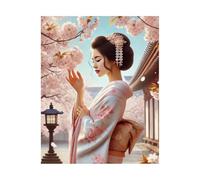 Puzzle 1000 Pièces Jeux éducatif Défi Jouets Jeune Fille du Jardin Japonais Puzzles Classiques Puzzle DIY Cadeaux de l'art de la Décoration Moderne