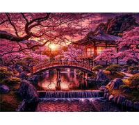 Puzzle 1000 Pièces Jeux éducatif Défi Jouets Paysage du Parc Japonais Puzzles Classiques Puzzle DIY Cadeaux de l'art de la Décoration Moderne