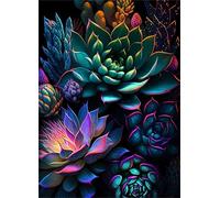 Puzzle 1000 pièces Jeux éducatif Défi Jouets Plantes succulentes colorées Puzzles Classiques Puzzle DIY Cadeaux de l'art de la Décoration Moderne