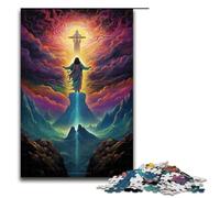 Puzzle 1000 pièces Jeux éducatifs Brésil Jésus Sauveur Puzzle en Bois pour Adultes pour Une soirée de Jeux Amusante en Famille 75 x 50 cm