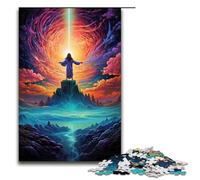 Puzzle 1000 pièces Jeux éducatifs Brésil Jésus Sauveur Puzzle en Bois pour Adultes pour Une soirée de Jeux Amusante en Famille 75 x 50 cm