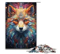 Puzzle 1000 pièces Jeux éducatifs coloré psychédélique Galaxie Renard Puzzles pour Adultes Puzzle en Bois pour s'amuser en Famille et Jouer Le Soir 1000 pièces (38 x 26 cm)