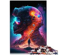 Puzzle 1000 pièces Jeux éducatifs Je suis Le Cosmos Puzzles en Bois Apprentissage Jouet éducatif 19,7x29,5 Pouces